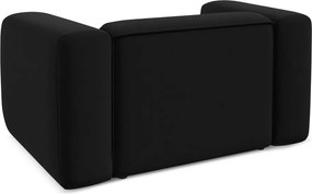 Poltrona nera con rivestimento in velluto Ekahi – Makamii