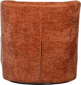 Poltrona in velluto arancione Atty - WOOOD