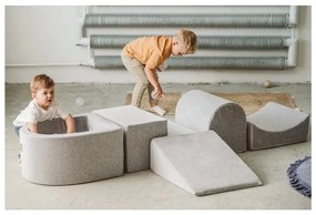 Gioco per psicomotricità marrone in velluto a coste 5 pz altezza totale 30 cm 250x45 cm Montessori – Meowbaby