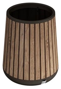 Fioriera CONIC PLANTER KETER in polipropilene marrone H 60.4 cm L 51 x