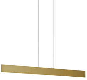 Lampada a sospensione moderna ottone con LED dimmerabile a 3 livelli - Straight