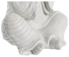 Statua Decorativa DKD Home Decor Finitura invecchiata Bianco Frate Orientale Magnesio (24 x 22 x 39 cm) (3 Unità)