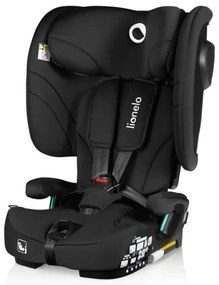 Lionelo - Seggiolino auto pieghevole NELLY i-Size 76-150 cm Nero Carbonio