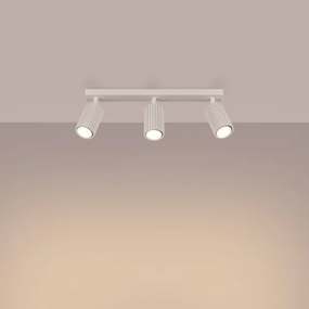 Sollux SL.1600 - Faretto KARBON 3xGU10/10W/230V color crema