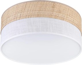Plafoniera LED SIRJA BOHO LED/20W/230V Ø 35 cm beige/bianco