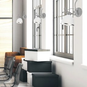 Applique RETRO II 1xE27/60W/230V argento