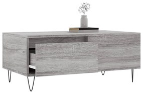 Tavolino salotto grigio sonoma 90x50x36,5 cm legno multistrato