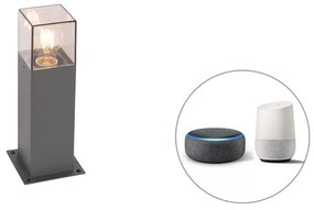 Lampada da terra da esterno smart industriale antracite 30 cm incl. Wifi P45 - Denmark