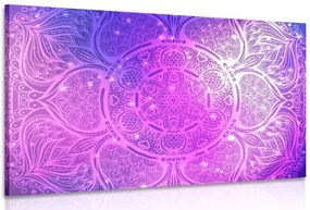 Quadro su tela – Mandala indiana con sfondo galattico