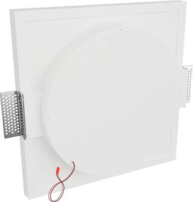Lampada LED da incasso 85W Effetto Luna 30x30 cm in Gesso