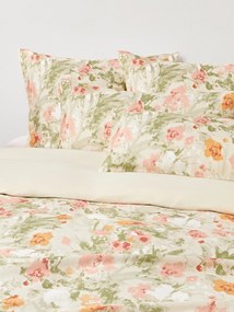 Copripiumino in raso di cotone floreale Anthea