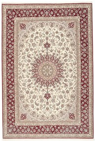 Isfahan Tappeto 260 x 370 (Iran) Annodato A Mano