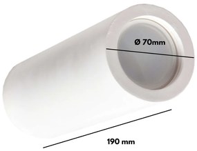 Applique da Soffitto in Gesso Pitturabile H190mm 1xGU10