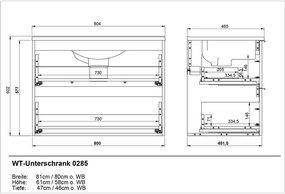 Set da bagno antracite Crandon - Germania