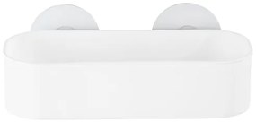 WENKO 21824100-Mensola OSIMO plastica 27x12 cm bianco/trasparente