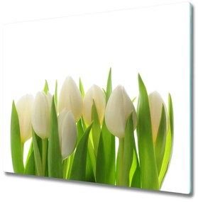 Tagliere in vetro Tulipani 60x52 cm