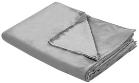 Copripiumino per coperta ponderata grigio 150 x 200 cm RHEA Beliani