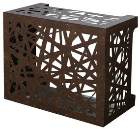 Copricondizionatore copertura per climatizzatore ARTIST Bronzo marrone Corten in alluminio L86 x P44 x H68 cm -