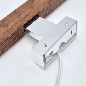 Brilagi-Illuminazione a LED per specchi da bagno WOODY MIRROR LED/12W/230V IP44 quercia/cromo