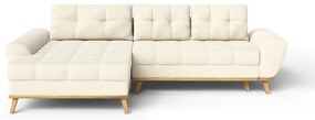 Divano letto angolare crema (penisola a sinistra) Balitco - Ropez