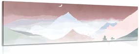 Stampa su tela – Montagne maestose pastello