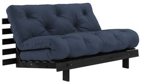 Divano letto blu scuro 140 cm Roots Black Night - Karup Design
