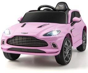 Costway Auto a batteria 12V con licenza Aston Martin DBX doppie porte bloccabili, Veicolo elettrico per bambini