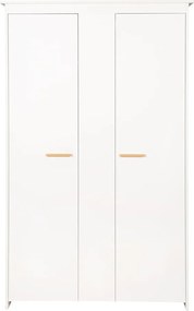 Armadio per bambini bianco 119x190x52 cm Anton – Roba