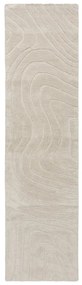 Passatoia in lana tessuta a mano color crema 60x230 cm Mesmerise Natural - Flair Rugs