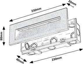 Rabalux 77190 - Applique da parete per esterni KAVALA LED/6W/230V IP65 nera