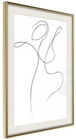 Poster  Two Souls I  Cornice Quadri Cornice d'oro con passe-partout, Larghezza x Altezza Home decor 40x60