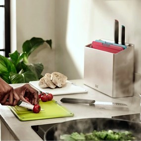 Set di taglieri e coltelli con supporto 10x32 cm Folio Icon Plus - Joseph Joseph