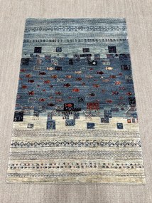 Loribaft Tappeto persiano 110x160 Blu (Iran) Annodato A Mano