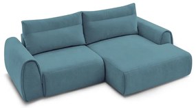 Divano angolare blu Aden – Bobochic Paris