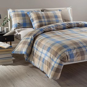 Completo Copripiumino in Cotone Check Singolo Caleffi Geo
