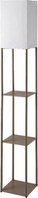 Brilagi - Lampada da terra con ripiani GRADUS 1xE27/40W/230V 150 cm grigia/beige