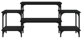 Mobile porta tv nero 117x35x52 cm in legno multistrato