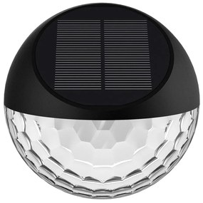 Aigostar - Applique a LED solare LED/2W/1,2V nero 2700K IP44