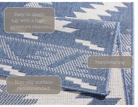 Tappeto da esterno blu e crema , 350 x 80 cm Malibu - NORTHRUGS