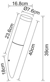 Globo 3157A - Applique da esterno BOSTON 1xE27/60W/230V