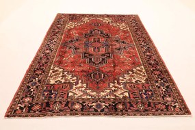 Heriz Tappeto persiano 300 x 200 Rosso (Iran) Annodato A Mano