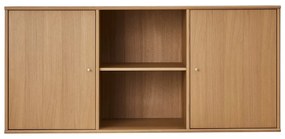 Cassettiera bassa a sospensione in rovere naturale 133x61 cm Mistral - Hammel Furniture