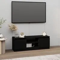 Mobile Porta TV con Anta Nero 102x30x36 cm 823351