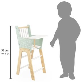 Seggiolone in legno per bambole - Zen