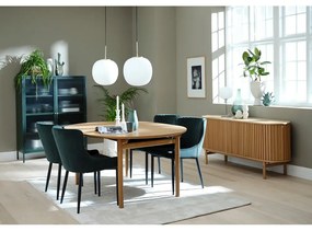 Tavolo da pranzo pieghevole in rovere decorato 100x190 cm Carno - Unique Furniture