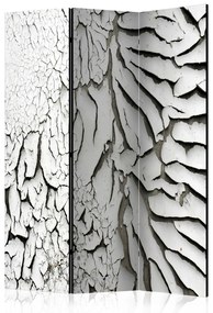 Paravento design Segni del Tempo - texture parete con vernice bianca scrostata