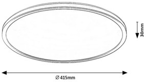 Rabalux 2290 - Plafoniera dimmerabile LED RGB RASMUS LED/22W/230V + telecomando