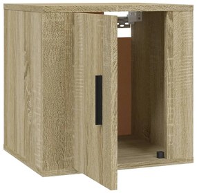 Mobile Porta TV a Parete Rovere Sonoma 40x34,5x40 cm