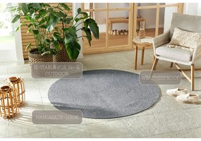 Tappeto grigio rotondo per esterni ø 150 cm - NORTHRUGS