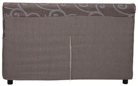Divano 2 posti in tessuto sfoderabile DAMASCO 150 cm Marrone 2